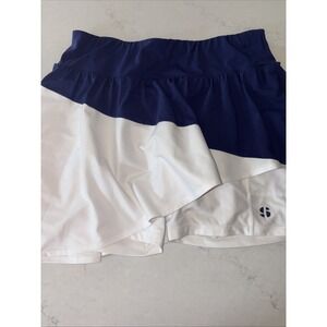Sports Illustrated Tennis Skirt Skort Navy Blue / White Women's XL Active